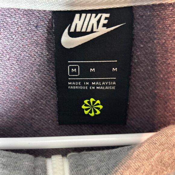 Nike Mens Gray Zip-Up Hoodie medium - Picture 4 of 12